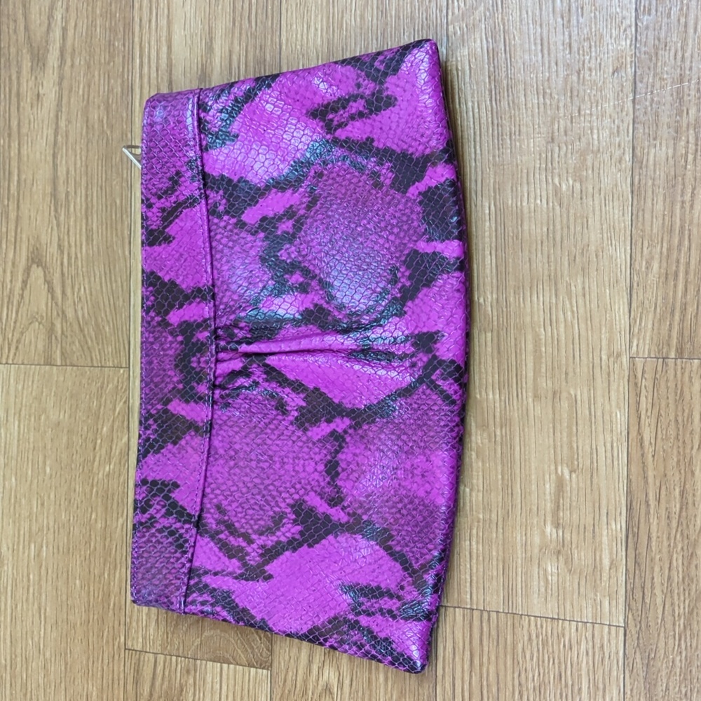 Banana Republic Snakeskin Print/Embossed Clutch